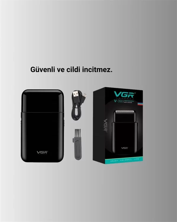 USB Şarjlı Traş Makinesi – Piston + Ağ Başlık, 600 mAh Batarya - Görsel 2
