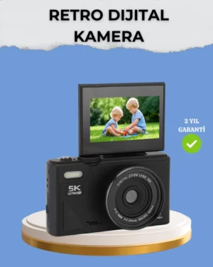 Taşınabilir Dijital Kamera 5K 75MP Stabilizasyonlu 18x Zoom Otofokus
