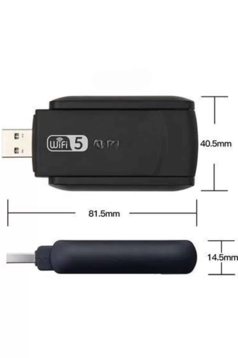 Wifi Alıcı Dual Band Usb 3.0 Adaptör Kablosuz Windows 7/8/10/11 - Görsel 5