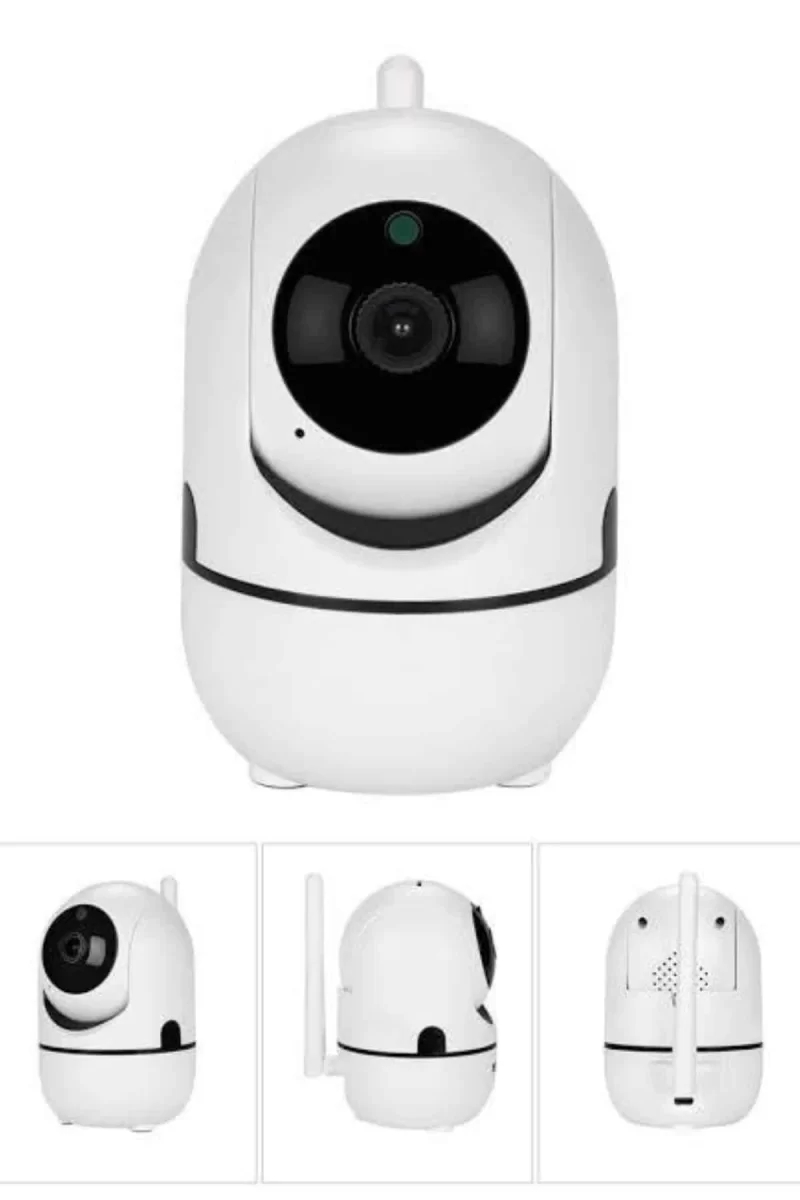 Baby Kamera Kablosuz 720P Beyaz 360 Derece Wifi Kamera Full HD 1080p - Görsel 3