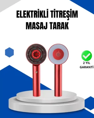 Mikro Akım Teknolojili Elektrikli Saç Masaj Fırçası Yağ Uygulamalı