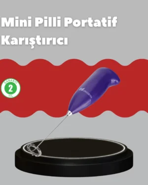 Frappe ve Cappuccino Maker – Taşınabilir Pilli Köpürtücü Mikser
