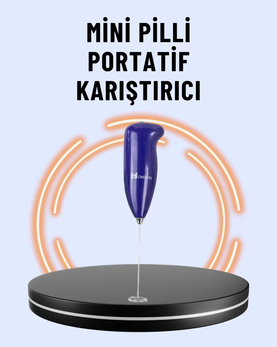 Portatif Kahve Köpürtücü – Latte, Cappuccino, Milkshake ve Puding Yapıcı