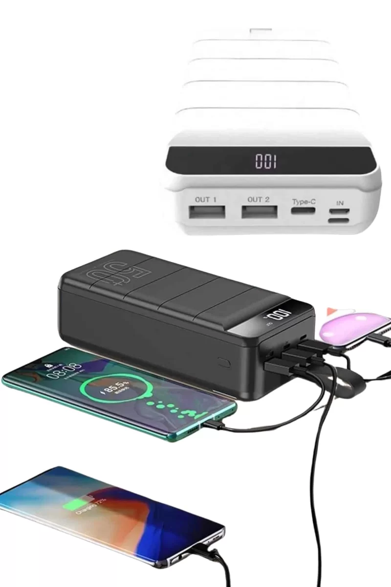 Hızlı Taşınabilir 50.000 Mah Powerbank Led Ekran Android ve İOS Uyumlu - Görsel 5
