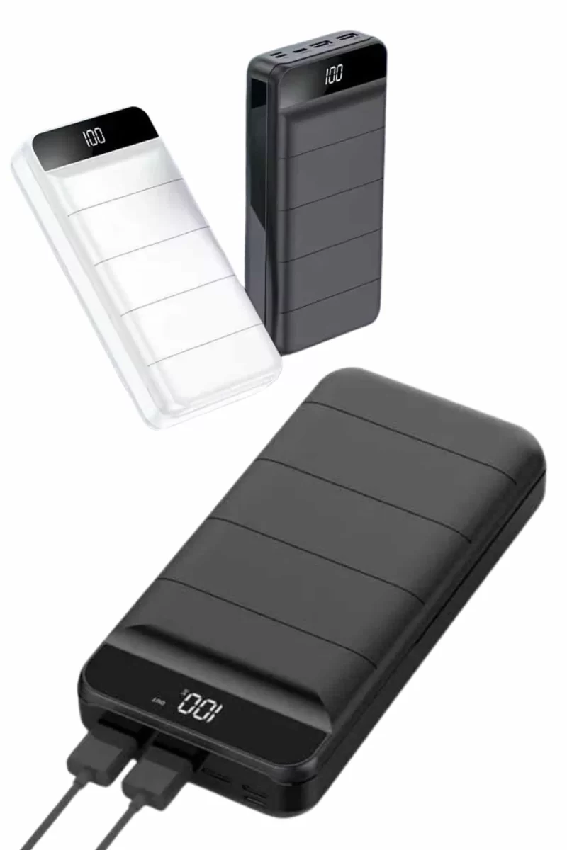 50.000 Mah Powerbank Turbo Hızlı Led Göstergeli Android İOS Uyumlu Taşınabilir Askılı - Görsel 4
