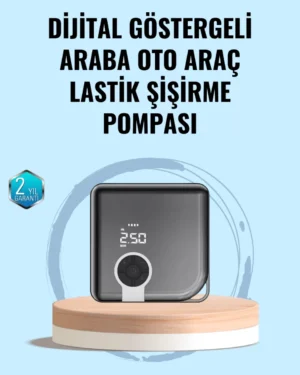 Type-C Şarj Girişli Taşınabilir Elektrikli Hava Pompası