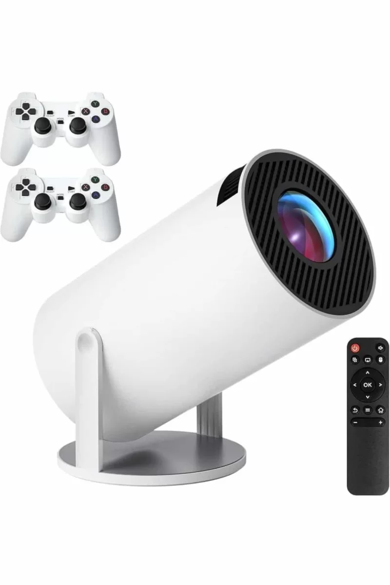 4K Wireless Çift Kollu Kumandalı Oyun Projeksiyonu Retro Video Oyunu - Görsel 2