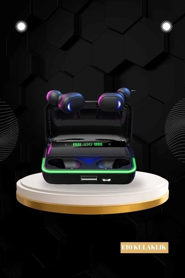 Powerbank Bluetooth Kulaklık Ve Akıllı Saat 7 Kordonlu Metal Kordon Plastik Kordon - Görsel 3
