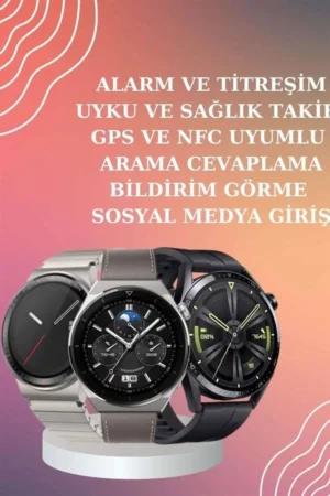 ANC Özellikli Bluetooth Kulaklık ve Amoled Ekran Akıllı Saat Uyku ve Sağlık Takibi Nabız Ölçer