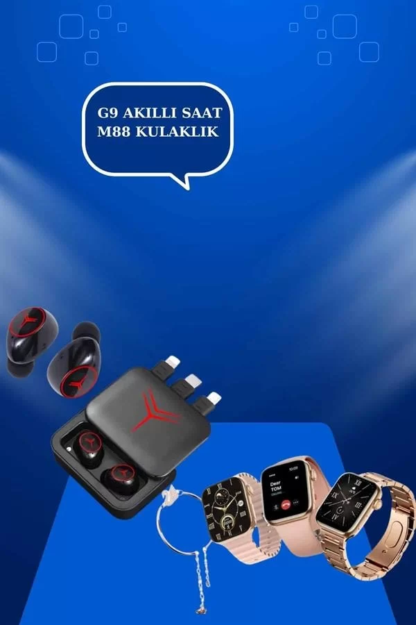 Powerbank Özellikli Bluetooth Kulaklık ve Nabız Ölçer Akıllı Saat Bileklik Hediyeli - Görsel 4