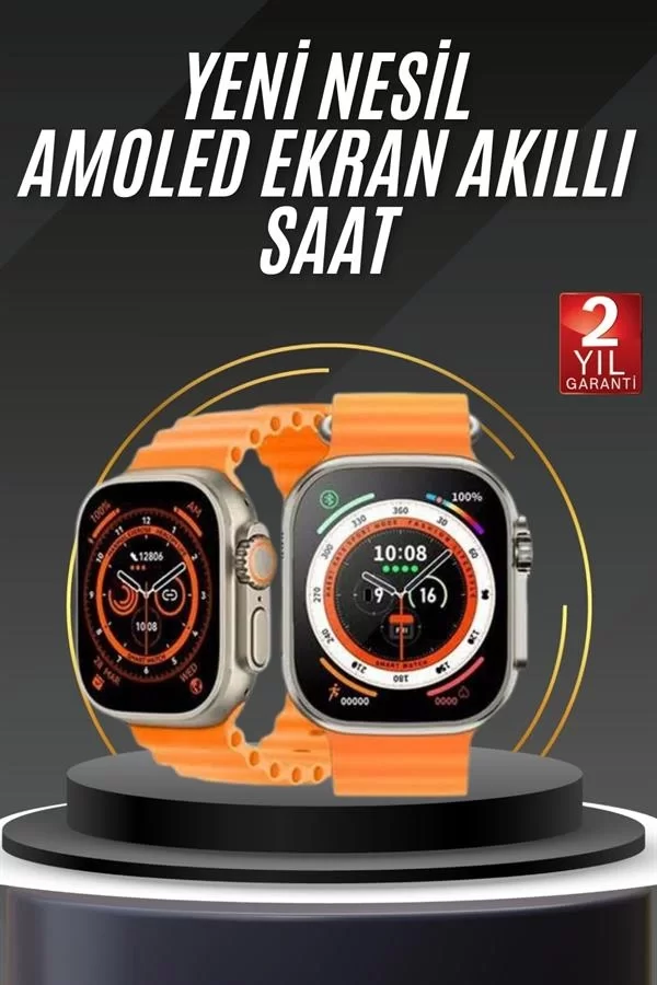 yeni nesil Akıllı Saat Android ve İOS Uyumlu 49 MM NFC Özelliği GPS Takibi - Görsel 2