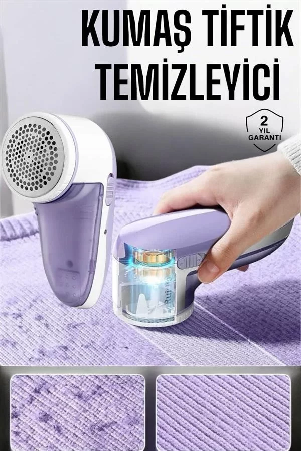 Tiftik Temizleme Makinesi USB Şarjlı Tüy Toplayıcı Kablosuz - Görsel 2