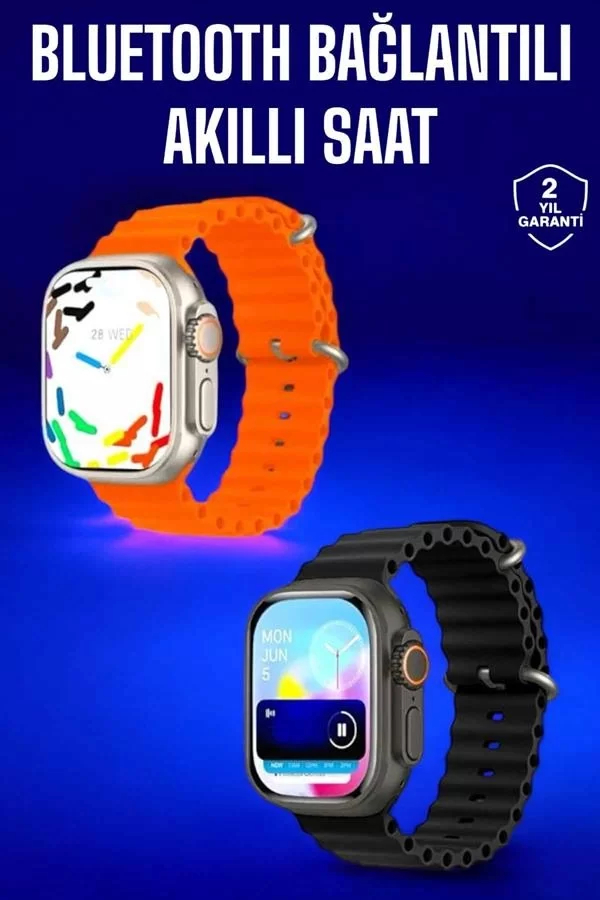 Akıllı Saat Arama Cevaplayan Bildirim Görme Yeni Nesil Bluetooth Bağlantılı - Görsel 2
