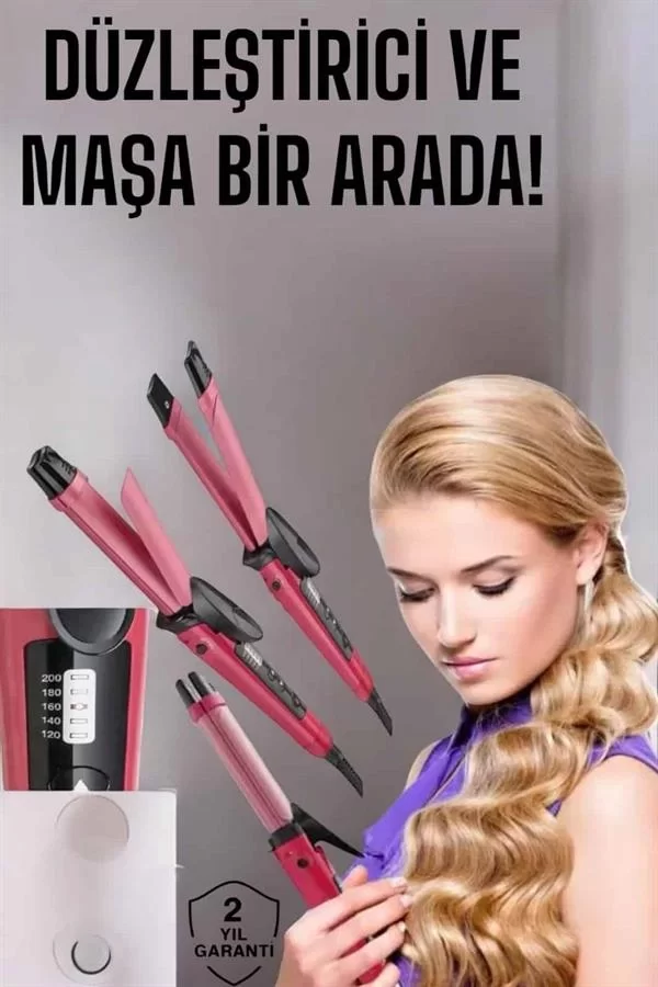Saç Şekillendirici Düzleştirici Ve Maşa Isı Ayarlı - Görsel 2