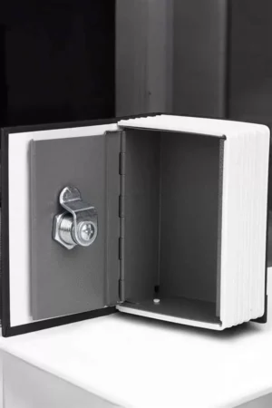 Gizli Kasa Kitap Görünümlü Anahtarlı Çelik Mini Kasa