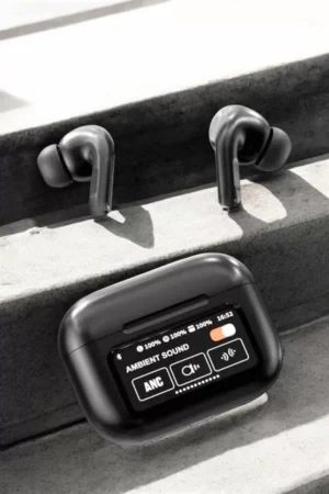 Kablosuz Bluetooth Kulaklık Ekranlı Uzun Şarj Süreli ANC Destekli