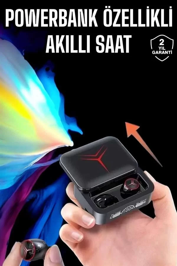 Powerbankli Kulaklık Bluetooth Bağlantılı Çoklu Bağlantı - Görsel 2