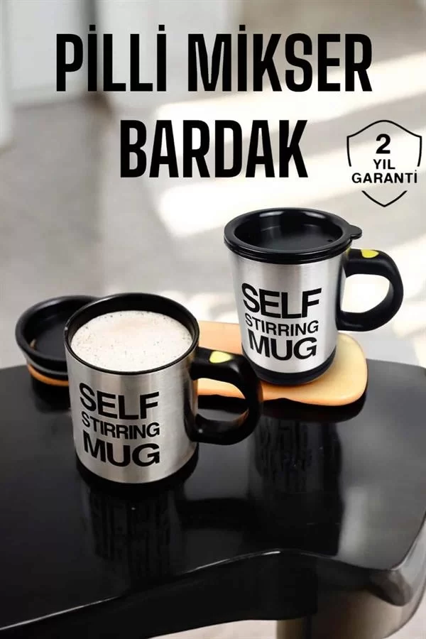 Mikser Kupa Yazılı Mug Bardak Karıştırma Özelliği - Görsel 2