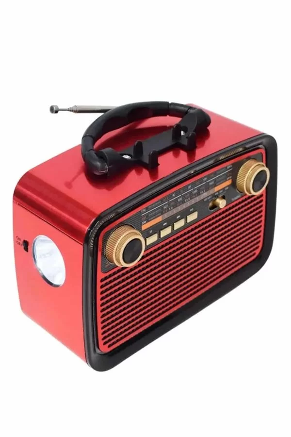 Nostaljik Radyo Bluetooth Bağlantılı Müzik Kutusu Ahşap - Görsel 5