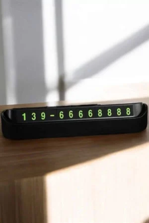 Araç İçi Numaratör Numaralık Torpido Üstü Açılır Kapanır Telefon Numarası Bırakma