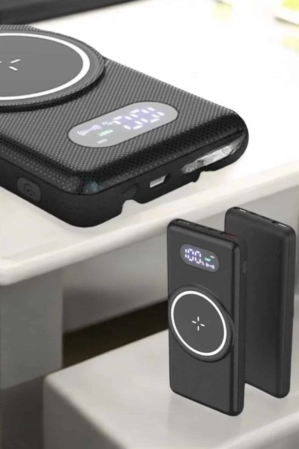 Powerbank Taşınabilir 10.000 Mah Hızlı Şarj Dijital Göstergeli - Görsel 2