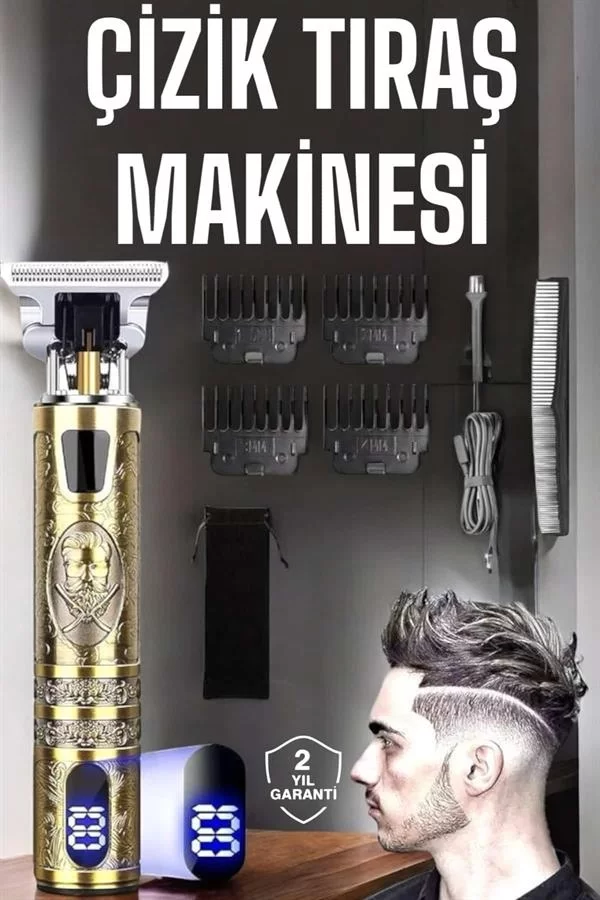 Çizik Tıraş Makinesi Şarjlı Paslanmaz Çelik Bıçaklı Uzun Ömürlü - Görsel 2
