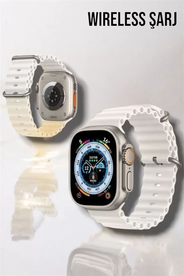 Bluetooth Bağlantılı 49MM Dokunmatik Akıllı Saat Sağlık ve Spor Takip Özellikli - Görsel 4