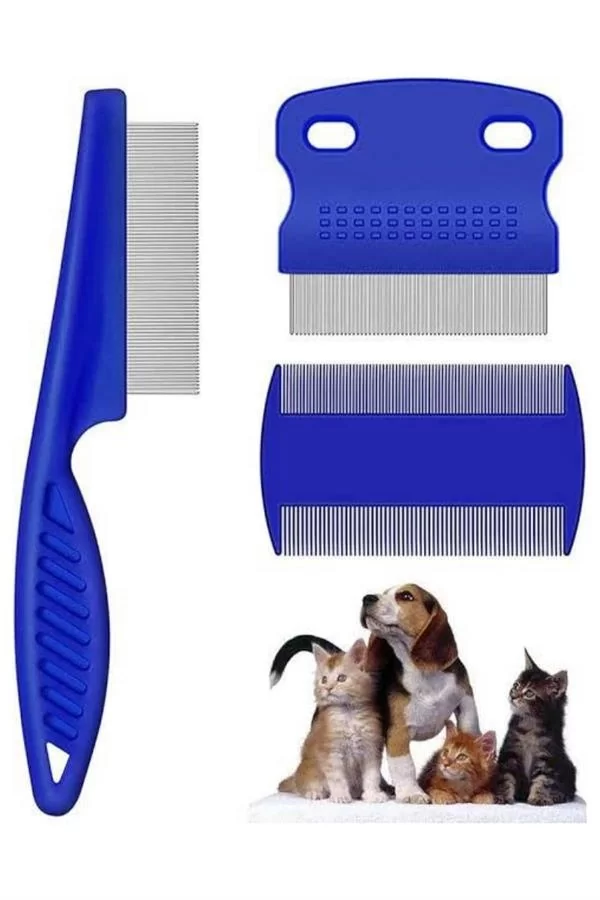 Evcil Hayvan Tarak Seti 4'lü Bit Tarağı Ked Köpek Tüyüne Uygun - Görsel 3