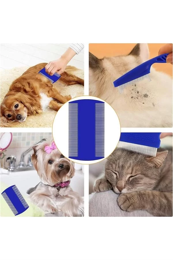 Evcil Hayvan Tarak Seti 4'lü Bit Tarağı Ked Köpek Tüyüne Uygun - Görsel 5