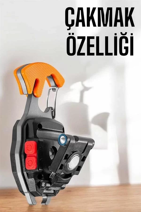 yeni nesil Kamp Feneri Çok Fonksiyonlu Fener Anahtarlık Usb Çakmaklı Cam Kırıcı Kemer Kesici Açacak - Görsel 4