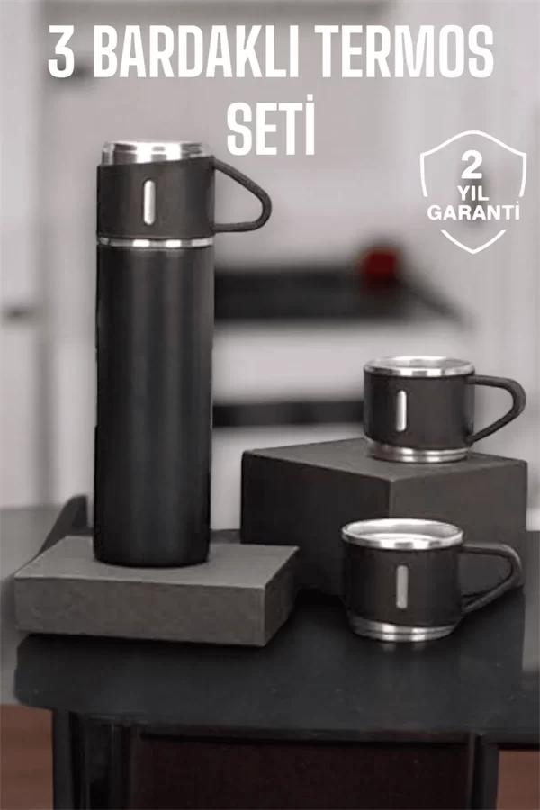 500 ml Kapasiteli Taşınabilir Basınçlı Termos Seti Günlük Kullanım için İdeal - Görsel 2