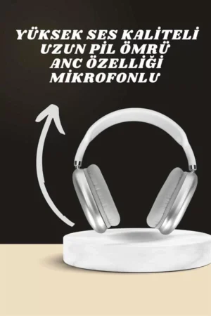 Kulak Üstü P9 Kablosuz Bluetooth Kulaklık ve 7 Kordonlu Akıllı Saat