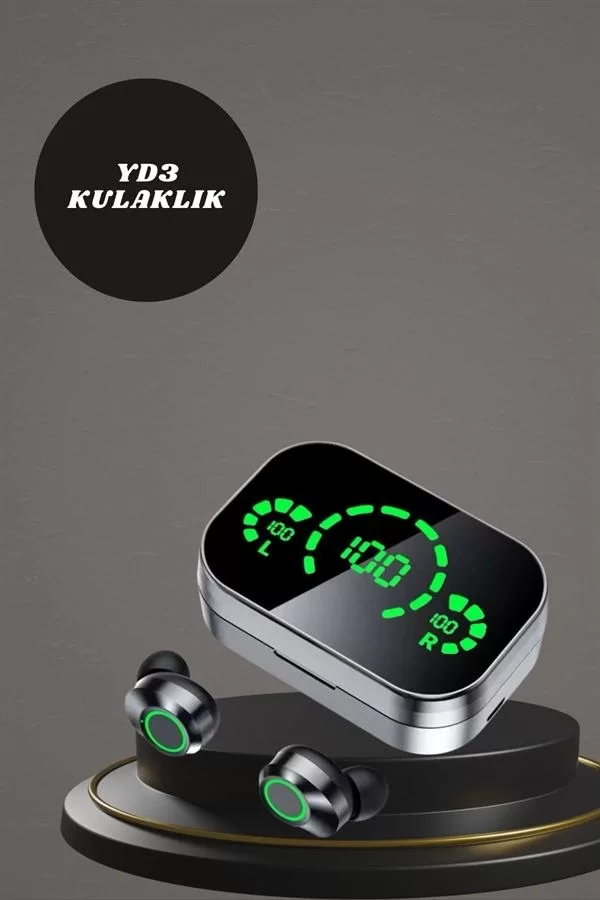 7 Kordonlu Akıllı Saat Ve Aynalı Bluetooth Kulaklık Powerbank Dijital Göstergeli - Görsel 4