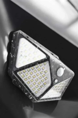 Güneş Enerjili Bahçe Aydınlatma Lambası Solar 100 Led Lamba