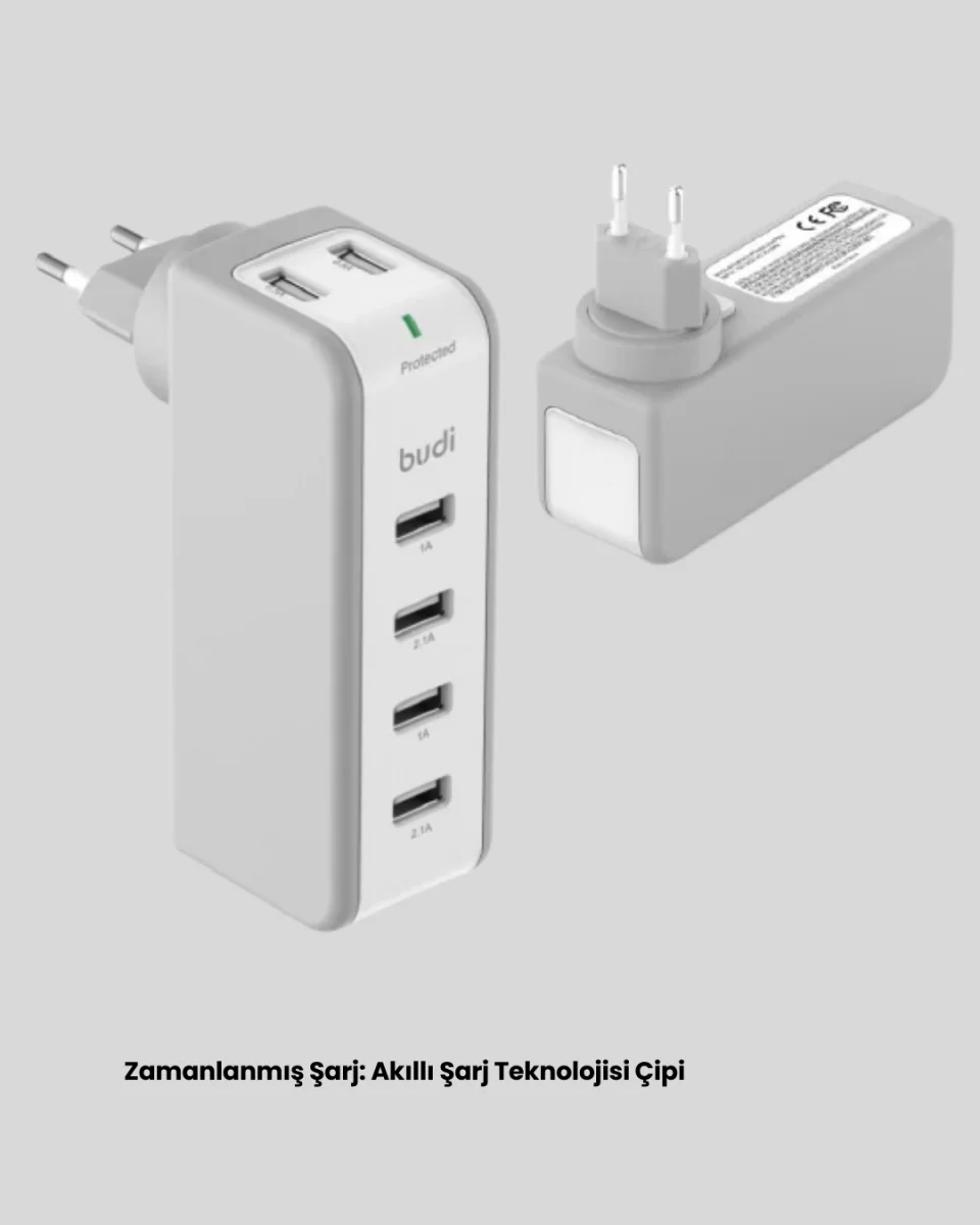 Hızlı Şarj Destekli Zaman Ayarlı USB Şarj Adaptörü - Görsel 5