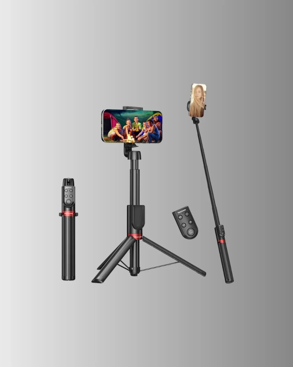Tripodlu Selfie Çubuğu Uzaktan Kumandalı Canlı Yayın Uyumlu - Görsel 2