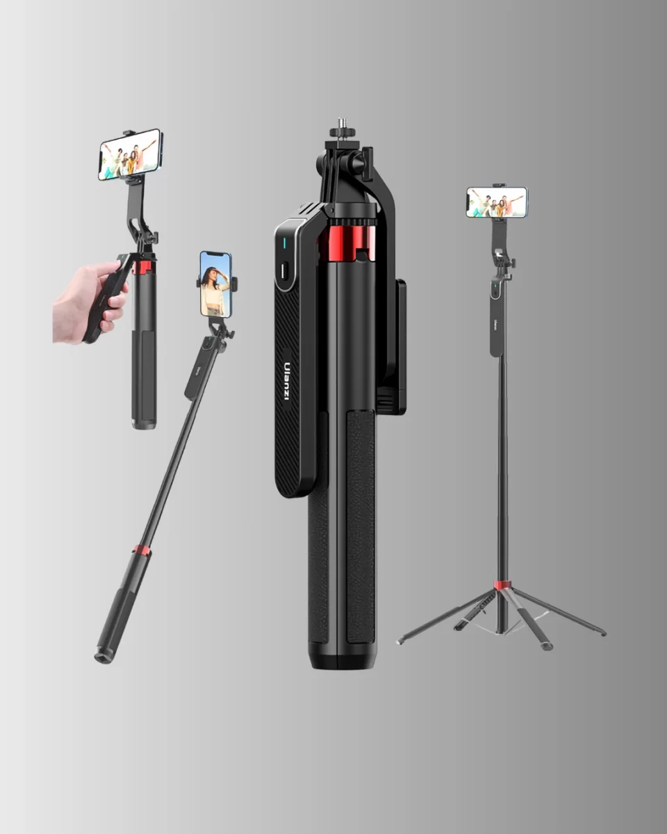 Tripodlu Selfie Çubuğu Uzaktan Kumandalı Canlı Yayın Uyumlu - Görsel 3