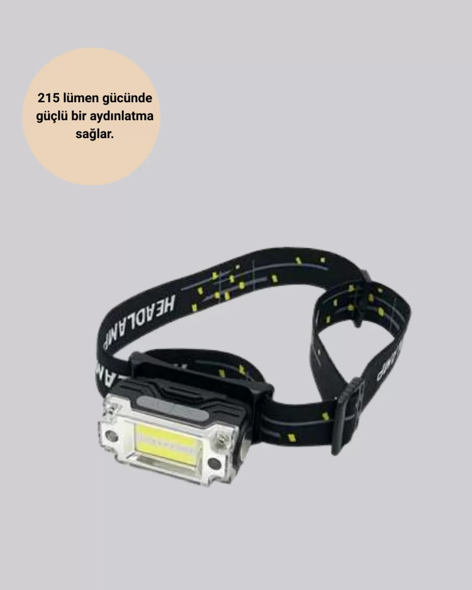 Taşınabilir Şarjlı LED Fener XPE95LM COB120LM Manyetik Gövde - Görsel 2