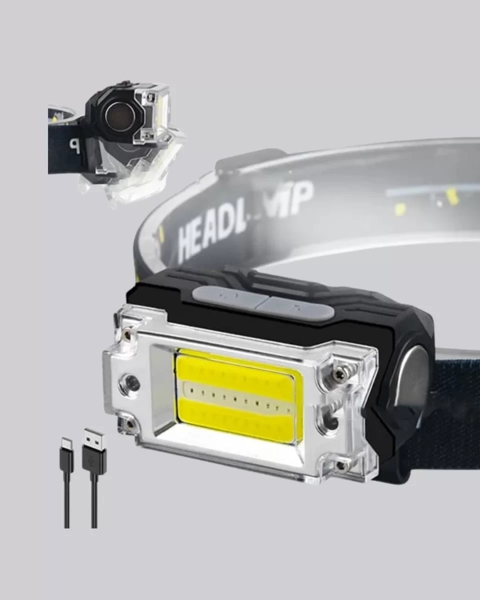 Taşınabilir Şarjlı LED Fener XPE95LM COB120LM Manyetik Gövde - Görsel 3