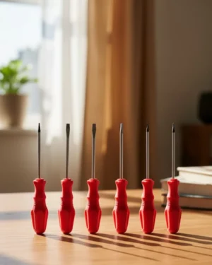 Düz ve Yıldız Başlıklı 7li Tornavida Seti Ergonomik Tutma