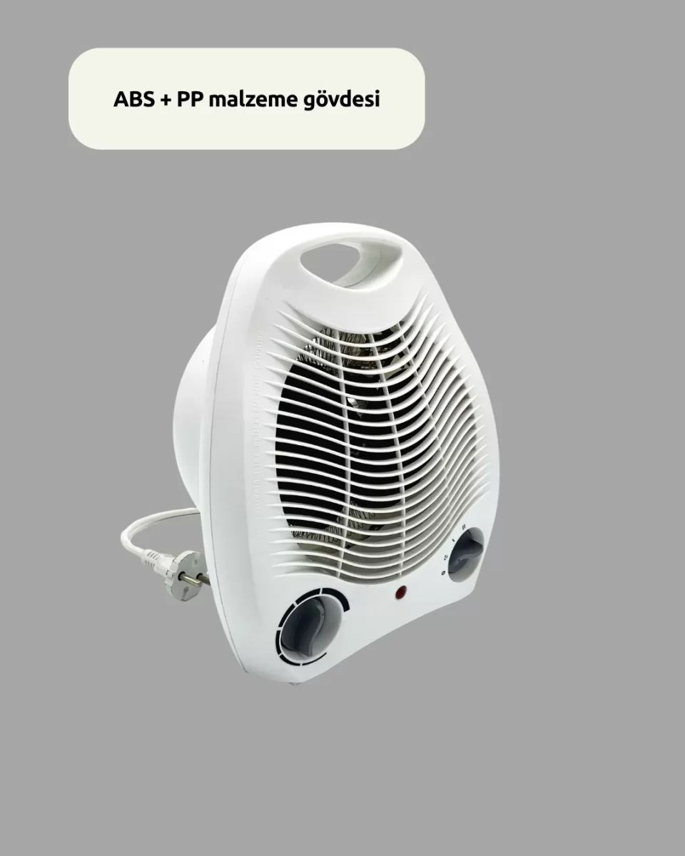 Fanlı Elektrikli Isıtıcı – 3 Kademeli Isı Ayarı ve Güvenli Kullanım - Görsel 3