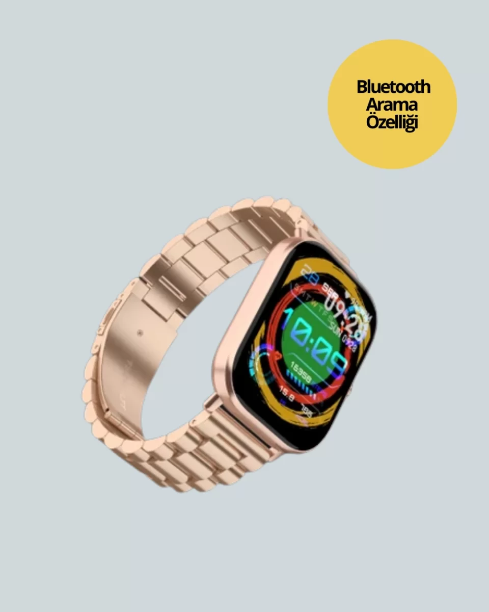 AMOLED Ekranlı Türkçe Menülü Akıllı Saat Bluetooth Görüşmeli - Görsel 4