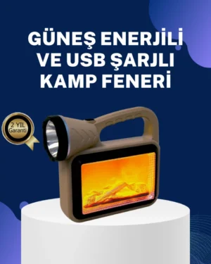 Solar Alev Lambası – Kamp, Bahçe ve Dış Mekan İçin