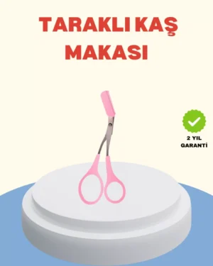 Profesyonel Taraklı Kaş Makası – Evde ve Salon Kullanımına Uygun