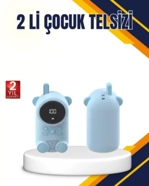 Çocuk ve Bebek Telsizi – 22 Kanal, VOX Modu, USB Şarjlı, Renkli Ekran