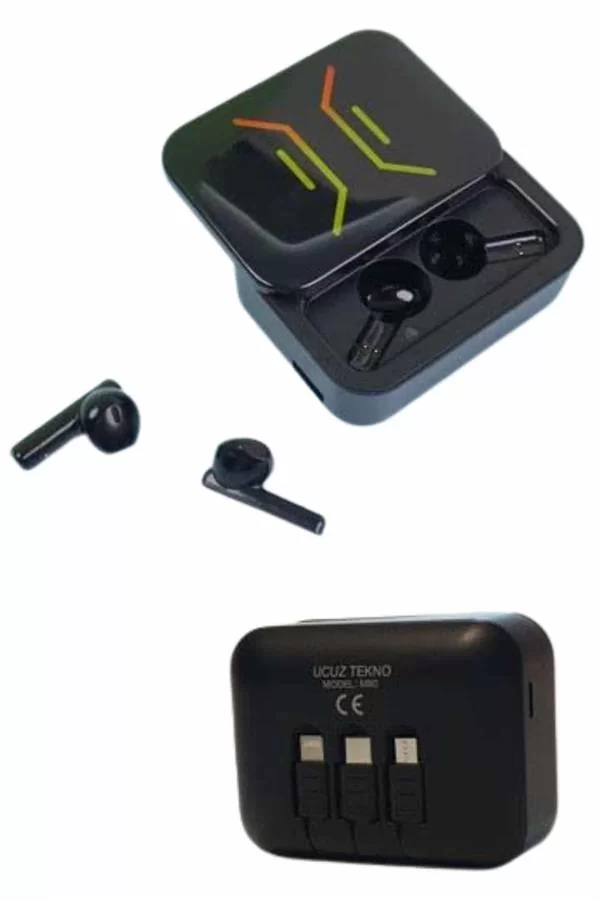 Powerbank Bluetooth Kulaklık Oyuncu Kulaklığı Yüksek Ses Kaliteli - Görsel 5