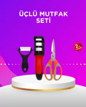 Çok Amaçlı Mutfak Makas Seti – Paslanmaz Çelik ve Ergonomik Tasarım