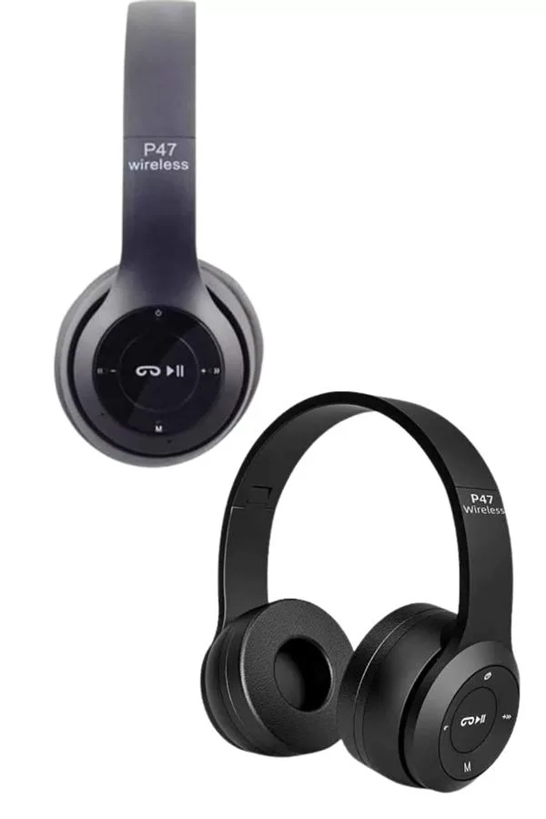Kulak Üstü Bluetooth Kulaklık Yüksek Ses Kaliteli Ayarlanabilir - Görsel 4