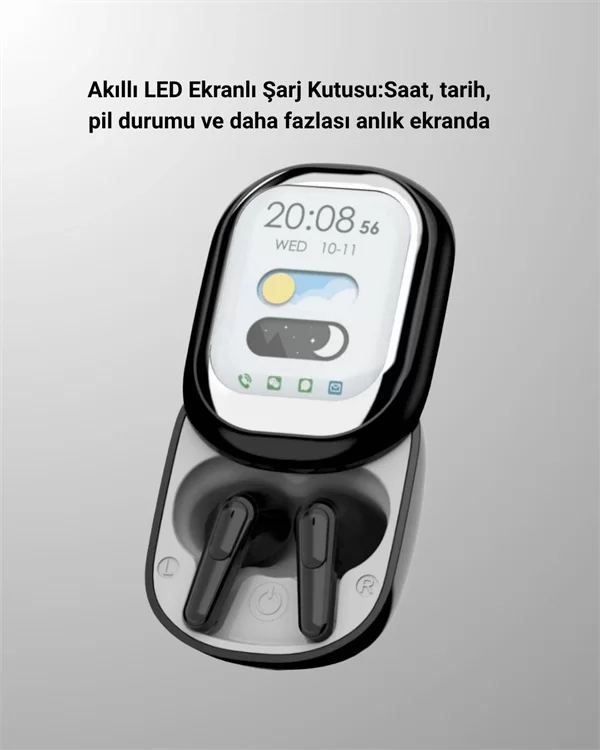 ENC Destekli Bluetooth 5.4 Kulaklık – EQ Ayarlı, Akıllı Kutulu
