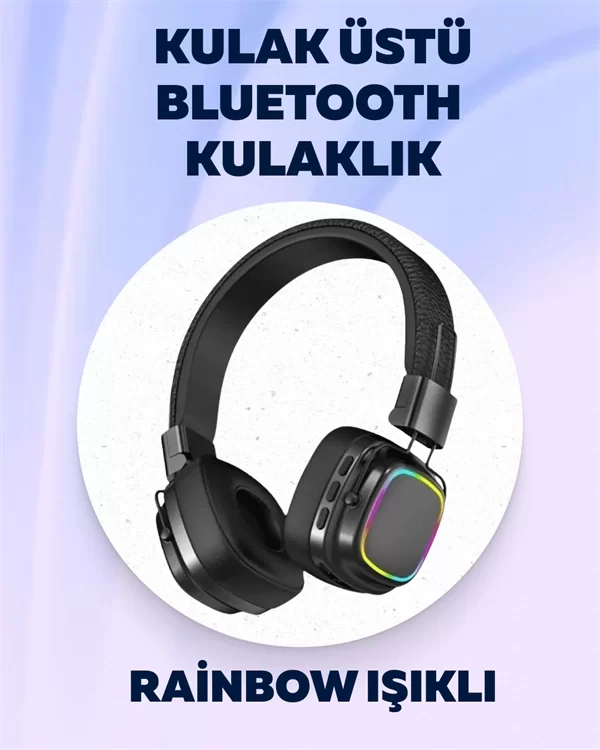 Yüksek Ses Kaliteli Kablosuz Kulak Üstü Kulaklık – BT 5.3 - Görsel 2